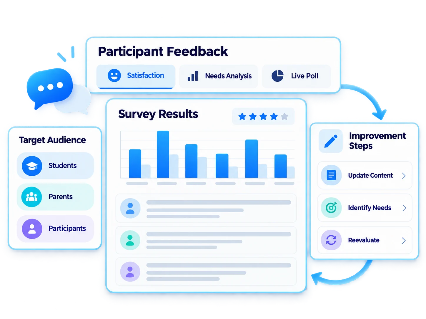 Des retours qui font progresser votre formation en continu