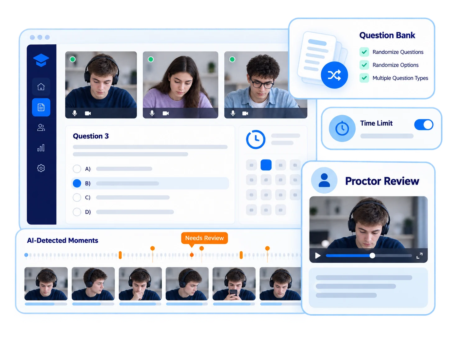 Surveillance des examens en ligne